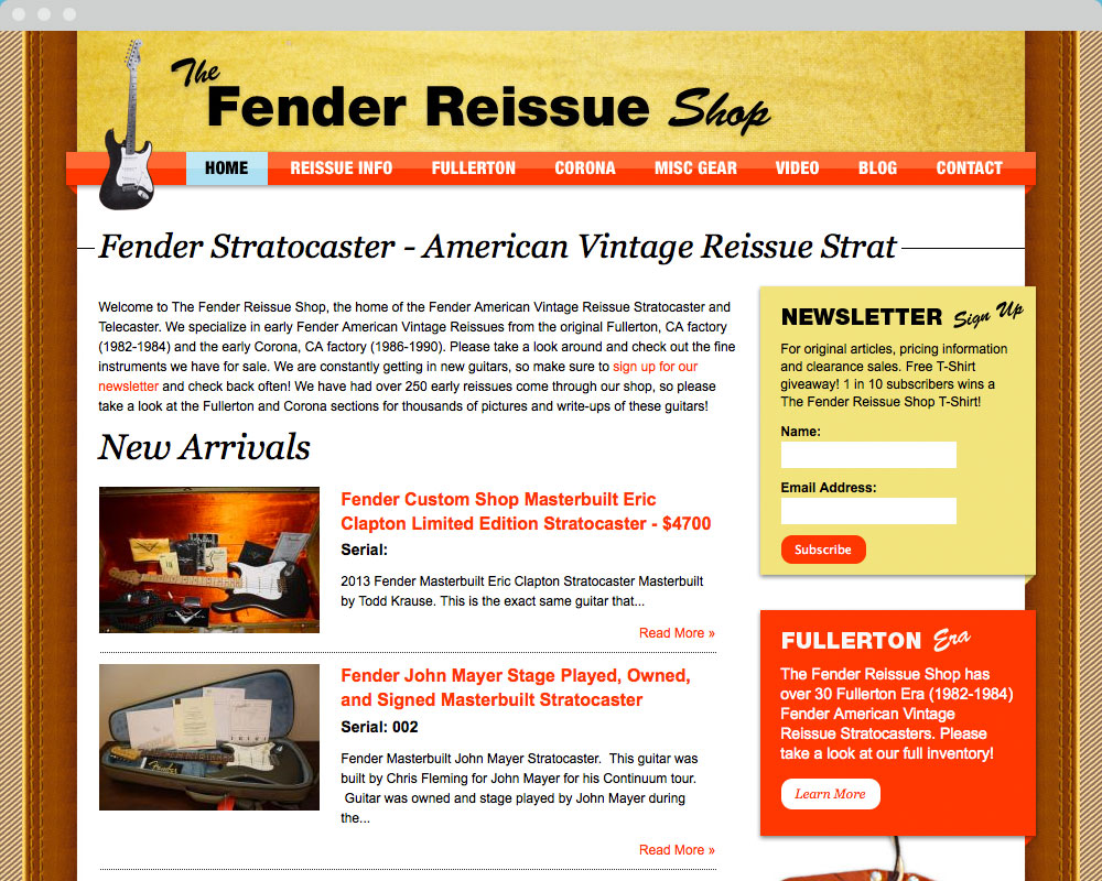 The Fender Reissue Shop